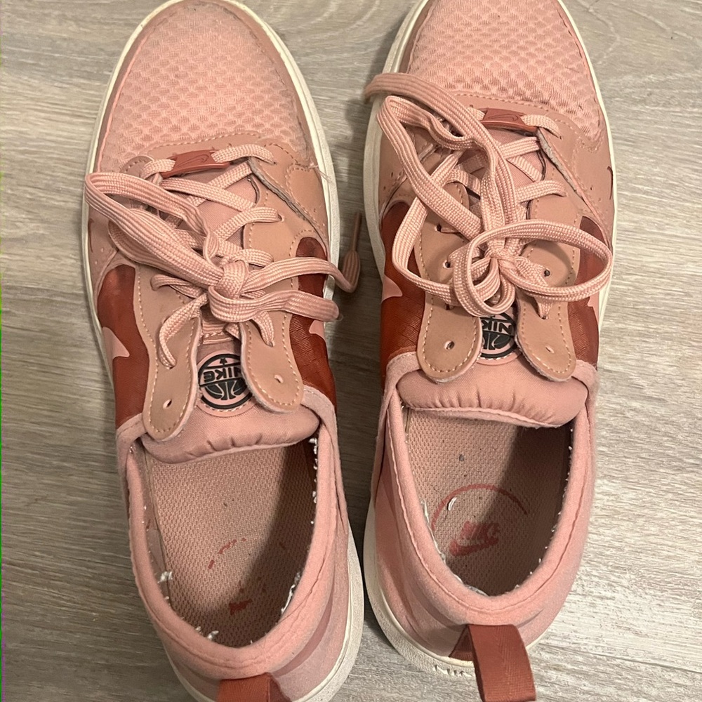 Nike Women’s Blush and Rust Low-Top Sneakers